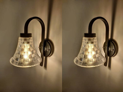 PR Prashant Uplight Wall Lamp Without Bulb(Pack of 2)