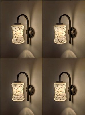 PR Prashant Uplight Wall Lamp Without Bulb(Pack of 4)