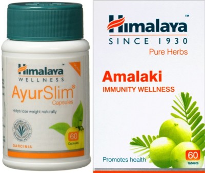 HIMALAYA AyurSlim and Amalaki 60Caps (Pack of 2)(Pack of 2)