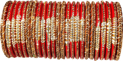 Anshi Creations Lac Bangle Set(Pack of 24)