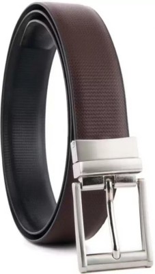 RSR STYLES Men & Women Casual, Evening, Formal, Party Black, Brown Artificial Leather, Genuine Leather Reversible Belt