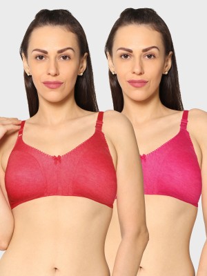 KAVYA Women T-Shirt Non Padded Bra(Red, Pink)