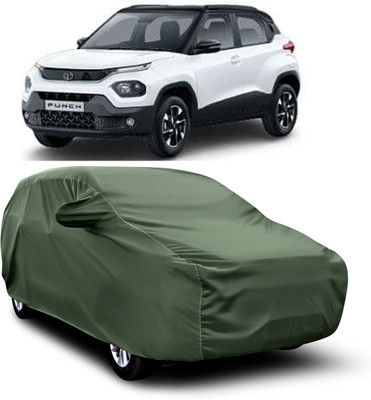 SXAWG Car Cover For Tata Punch (With Mirror Pockets)(Green)
