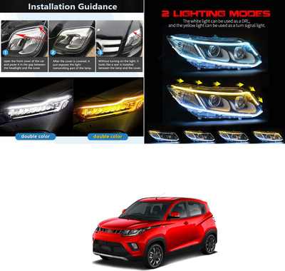 PROEDITION Car Led Light Strip DRL LED Daytime Running Lights a1666 Car Fancy Lights(Multicolor)