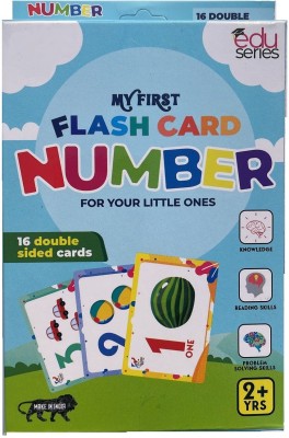 Kiddie Castle My First Numbers Flash Cards Pack of 16(Multicolor)