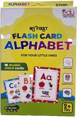 Kiddie Castle My First Alphabet Flash Cards Pack of 16(Multicolor)