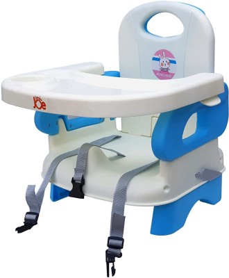 JUNIOR JOE 2 in 1 Baby Booster Seat with Removable Dining Tray and Safety Belt(Blue)