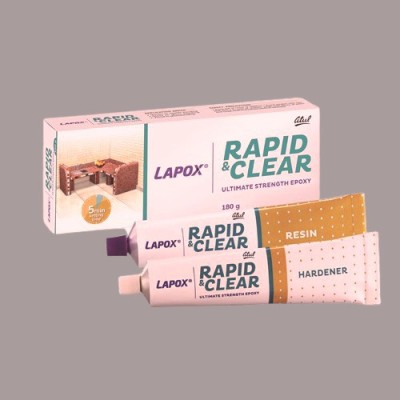 Lapox Rapid Setting Clear Epoxy Adhesive Ideal For Marble to Marble Glass Crack Filler(180 g)