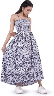 DAMO FASHION Women Maxi White Dress