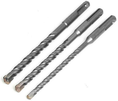 Gadariya King 3PCS 10MM ELECTRIC HAMMER DRILL BIT SET 160MM CARBIDE TIP SDS PLUS SHANK CONCRETE DRILL BITS