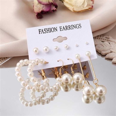 BlueShine Combo of Korean Earrings for women Girls Western Trendy Party Wear Stylish Stud Alloy Drops & Danglers, Stud Earring, Hoop Earring, Earring Set