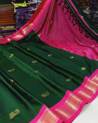 RADHA SAREES Cotton Silk Self Design Multi-purpose Fabric