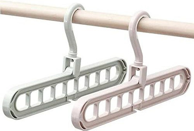 Prolieve Plastic Tie Pack of 2 Hangers For  Tie(Multicolor)