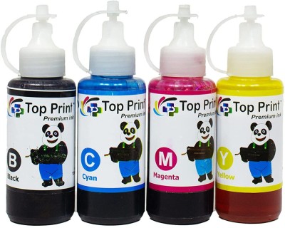 TOP PRINT CARTRIDGE BT5000/6000 Black + Tri Color Combo Pack Ink Bottle
