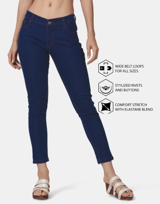 Selvia Tapered Fit Women Dark Blue Jeans