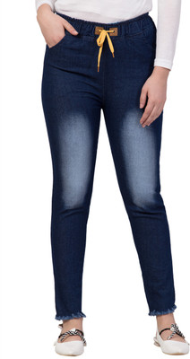 Coutume Collections Jogger Fit Women Blue Jeans