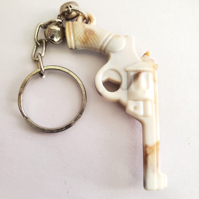 ShopTalk Marble Finish Revolver Gun Key Chain