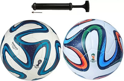 radion RBK Brazuca 2 colour +brazuca multicolour kit with air pump size-5 Football Kit