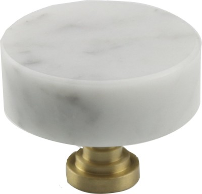 Mantara H-112-White Brass, Stoneware Cabinet/Drawer Handle(White Pack of 1)