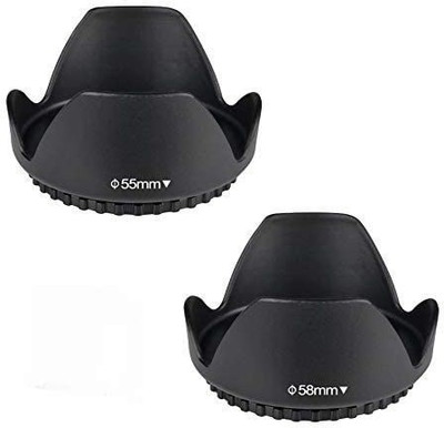 MILLETS COMBO 55MM,58MM LENS HOOD_Millet  Lens Hood(58 mm, Black)