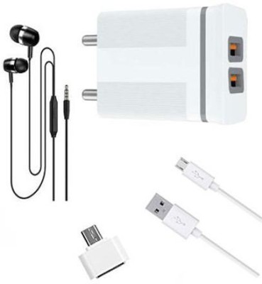 JAGMAX Wall Charger Accessory Combo for ANDROID MOBILE(Multicolor)