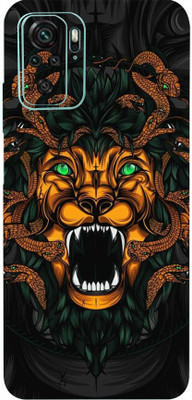 LAMHA Redmi Note 10 Mobile Skin(Ultra Lion King With High Matte Finish.)