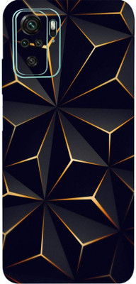 TJ CREATION REDMI Note 10S Mobile Skin(Ultra Super Black Abstract Shape Skin With High Matte Finish.)