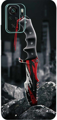 TJ CREATION REDMI Note 10S Mobile Skin(Ultra Super Killer Knife Skin With High Matte Finish.)