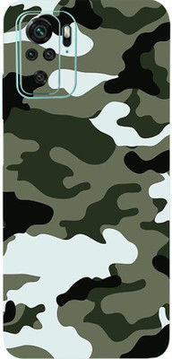 LAMHA Redmi Note 10s, redmi note 10s Mobile Skin(Ultra Super Camouflage Winter Skin With High Matte Finish., Mobile Skin (Back+Side+Camera))