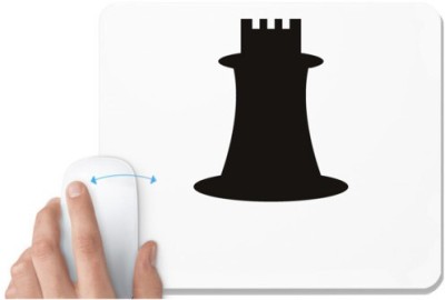 UDNAG White Mousepad 'Chess | Chess pieces 6' for Computer / PC / Laptop [230 x 200 x 5mm] Mousepad(White)