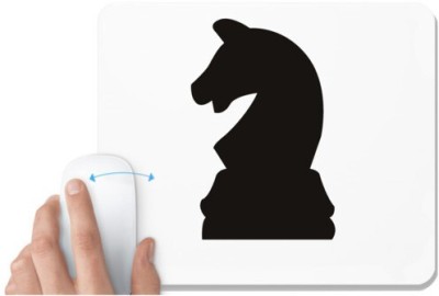 UDNAG White Mousepad 'Chess | Chess pieces 3' for Computer / PC / Laptop [230 x 200 x 5mm] Mousepad(White)