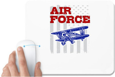 UDNAG White Mousepad 'Airforce | Air force' for Computer / PC / Laptop [230 x 200 x 5mm] Mousepad(White)