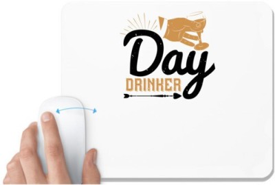 UDNAG White Mousepad 'Girls trip | day drinker' for Computer / PC / Laptop [230 x 200 x 5mm] Mousepad(White)