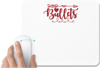 UDNAG White Mousepad 'Christmas | bullests' for Computer / PC / Laptop [230 x 200 x 5mm] Non Slip Base Mousepad(White)