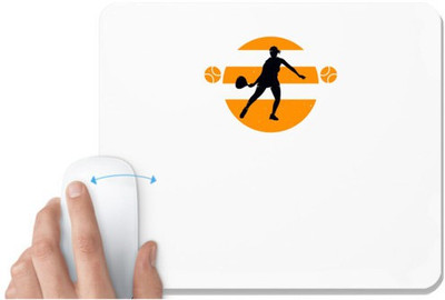 UDNAG White Mousepad 'Tennis | Being number two sucks' for Computer / PC / Laptop [230 x 200 x 5mm] Non Slip Base Mousepad(White)