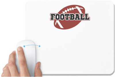 UDNAG White Mousepad 'Football | Football' for Computer / PC / Laptop [230 x 200 x 5mm] Non Slip Base Mousepad(White)