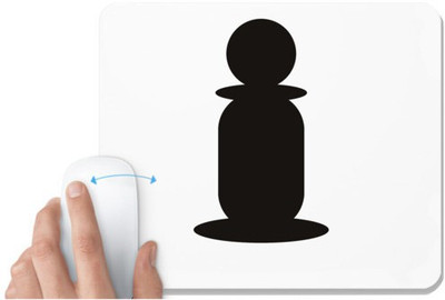 UDNAG White Mousepad 'Chess | Chess pieces 7' for Computer / PC / Laptop [230 x 200 x 5mm] Mousepad(White)