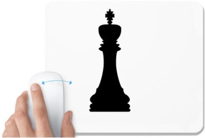 UDNAG White Mousepad 'Chess | pieces' for Computer / PC / Laptop [230 x 200 x 5mm] Mousepad(White)