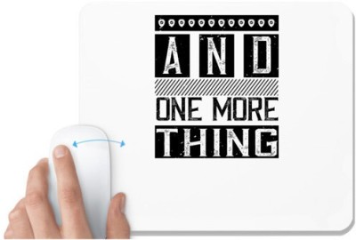 UDNAG White Mousepad 'Internet | And one more thing' for Computer / PC / Laptop [230 x 200 x 5mm] Mousepad(White)