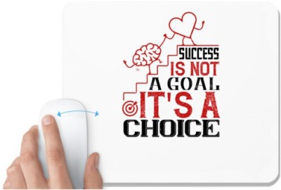 UDNAG White Mousepad 'Team Coach | Success is not a goal. It's a choice' for Computer / PC / Laptop [230 x 200 x 5mm] Mousepad(White)