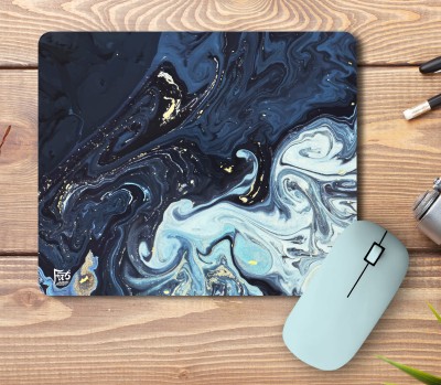 FA6 Marble Print Mouse Pads Comfortable Designer Mousepads Rubber Base Anti-Skid Gaming Mouse Pad for Laptop, Computers (Navy Blue) Mousepad(Navy Blue)