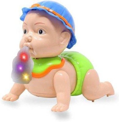 Mahi Zone Crawling Baby Toy with Dazzling Lights & Musical, Talking Sound effects for Kids(Multicolor)