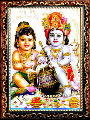 SUNINOW KRISHNA AND BALRAM Religious Frame
