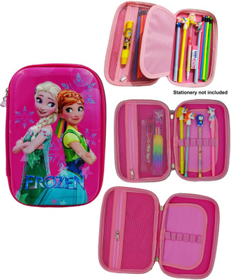 dishvy FROZEN THEME PENCIL BOX FOR GIRLS cartoon Art EVA Pencil Box(Set of 1, Blue)