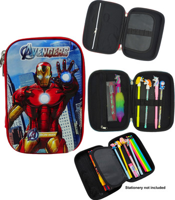 dishvy SUPERHERO SERIES-AVENGER PENCIL BOX FOR KIDS|PENCIL BOX FOR BOYS|IRONMAN MULTIPURPOSE WITH LARGE CAPACITY TO CARRY ALL STATIONERY|WITH ZIPPER LOCK|3d DESIGN |IRONMAN Art Metal Pencil Boxes(Set of 2, Red, Blue) dishvy SUPERHERO SERIES-AVENGER PENCIL BOX FOR KIDS|PENCIL BOX FOR BOYS|IRONMAN MULTIPURPOSE WITH LARGE CAPACITY TO CARRY ALL STATIONERY|WITH ZIPPER LOCK|3d DESIGN |IRONMAN Art Metal Pencil Boxes(Set of 2, Red, Blue)