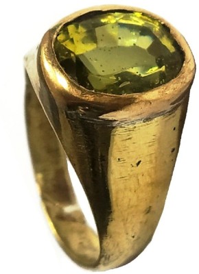 Aurra Stores Stone Citrine Gold Plated Ring