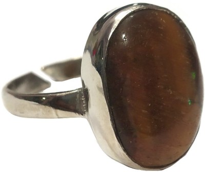 Aurra Stores Stone Agate Rhodium Plated Ring