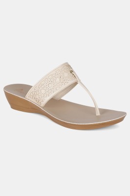 Aurelia Women Wedges(Beige , 6.5)