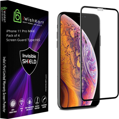 iWishKart Edge To Edge Screen Guard for APPLE iPhone 11 Pro Max(Pack of 4)