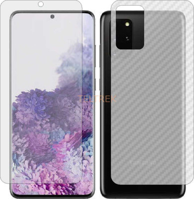 TELTREK Front and Back Screen Guard for SAMSUNG GALAXY S20 PLUS (Front Matte Finish & Back 3d Carbon Fiber)(Pack of 2)
